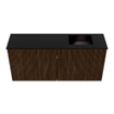 Mondiaz JOYA 90cm toiletmeubel - kleur Walnut - Wastafel FAYE positie Rechts Zonder kraangat kleur Urban. SW1421367