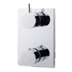 Wiesbaden Caral Ensemble de finition thermostat encastré 2 voies chrome SW62492
