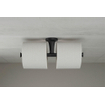 Duravit Starck T Porte-rouleau de papier toilette - double - sans clapet - noir mat SW297075