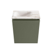 MONDIAZ TURE-DLUX Meuble WC 40cm Army. EDEN lavabo Frappe position gauche. Avec 1 trou de robinet. SW1102673