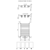 Plieger Florian Nxt M designradiator enkel horizontaal met middenaansluiting 722x500mm 391W wit 7255161