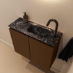 MONDIAZ TURE-DLUX Meuble toilette - 60cm - Rust - EDEN - vasque Lava - position droite - 1 trou de robinet SW1104000