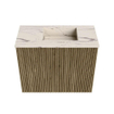 Mondiaz JOYA-DLUX Meuble de salle de bains 50cm - couleur Dusk - Vasque FAYE position Droite 1 trou de robinet couleur Nata. SW1425878