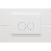 QeramiQ Dely Toiletset - 36.3x51.7cm - diepspoel - rimless - Geberit UP320 Burda inbouwreservoir - softclose toiletzitting - glans witte bedieningsplaat - ronde knoppen - wit glans SW804631