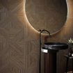 Colorker Tangram carreau décoratif 31,6x100cm brun café mat SW542069