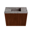 Mondiaz JOYA-DLUX 50cm toiletmeubel - kleur Ruby - Wastafel FAYE positie Midden Zonder kraangat kleur Sombra. SW1425657