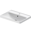 Duravit D-Neo lavabo encastré 60x44x17cm 1 trou de robinet rectangulaire Céramique Blanc SW640396