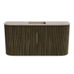 Mondiaz JOYA-DLUX 83.2cm meuble de salle de bains - arrondi gauche et droite couleur Shadow - Vasque FAYE position Milieu 1 trou de robinet couleur Arena SW1424856