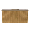 Mondiaz JOYA-DLUX 80cm meuble de salle de bains WC - couleur Oak - Vasque FAYE position Milieu Sans trou de robinet couleur Arena. SW1423848