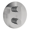 BRAUER Stripe Thermostatische Inbouw Regendouche - 3-weg - rond - SET 44 - 25cm douchekop - gebogen muurarm - staaf handdouche - doucheslang - geïntegreerde glijstang - chroom SW1434780