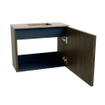 Mondiaz JOYA-DLUX 50cm toiletmeubel - kleur Shadow - Wastafel FAYE positie Midden Zonder kraangat kleur Saba. SW1425093