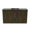 Mondiaz JOYA-DLUX Meuble de salle de bains - 70cm - couleur Shadow - Vasque FAYE position Milieu Sans trou de robinet couleur Lava SW1422849