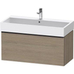 Duravit D-neo Meuble sous vasque 98.4x44.2x44cm 1 tiroir Chêne (terra) mat SW641206