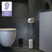 Tiger Tune Toiletborstel met houder Messing geborsteld / Zwart 9.6x38.2x12.1cm SHOWROOMMODEL SHOW26116
