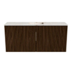 Mondiaz JOYA-DLUX 90cm toiletmeubel - kleur Walnut - Wastafel FAYE positie Midden Zonder kraangat kleur Frappe. SW1422294