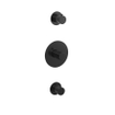 Hotbath Buddy mitigeur thermostatique encastré - 2 robinets d'arrêt - noir brossé PVD SW1246699