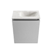 MONDIAZ TURE-DLUX Meuble toilette - 40cm - Plata - EDEN - vasque Ostra - position droite - 1 trou de robinet SW1105024