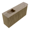 Mondiaz JOYA-DLUX 91.6cm meuble de salle de bains - arrondi droit couleur Dusk - Vasque FAYE position Gauche 1 trou de robinet couleur Arena. SW1425773