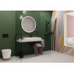 Hansgrohe Xarita Lite S Miroir - 90cm - rond - éclairage LED - interrupteur mural - noir mat SW1165041
