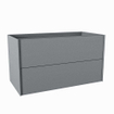 Mondiaz TENCE wastafelonderkast - 90x45x50cm - 2 lades - push to open - softclose - Plata SW1016277