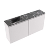 MONDIAZ TURE-DLUX Meuble toilette - 100cm - Cale - EDEN - vasque Lava - position gauche - sans trou de robinet SW1103725