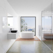 Mondiaz Lagom Meuble salle de bains 90x30.9x45cm Solid Surface Urban 1 tiroir avec lavabo BINX vasque à poser Centre 1 trou de robinet SW409301