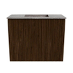 Mondiaz JOYA-DLUX Meuble de toilette 50cm - couleur Walnut - Vasque FAYE position Milieu Sans trou de robinet couleur Oza SW1424552
