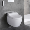 Geberit AquaClean Tuma Comfort Douchewc - douche wc decorplaat - glas wit SW87553