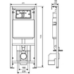 Duravit Philippe Starck 3 Compact Set réservoir encastrable avec siège softclose et plaque de commande Blanc SW2997
