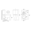 Nemo Go XJoy spoelrandloos PACK staand toilet verhoogd AO zonder spoelrand porselein wit wczitting softclose SW287187