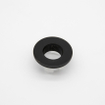 Fortifura Calvi luxe anneau de trop-plein - 3cm - adapté pour lavabos - noir mat SW773490