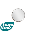 FugaFlow Eccelente Arredo 2.0 spiegel badkamerspiegel - rond - 100cm - frame - mat zwart SW1123397