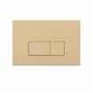 QeramiQ Dely Toiletset - inbouwreservoir Qeramiq Flush - slim zitting - kunststof beige bedieningsplaat - rechthoekige knoppen - glans wit SW1579170