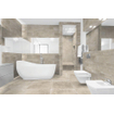 Terravito Givella wand- en vloertegel - 90x90cm - 10mm - Vierkant - gerectificeerd - Betonlook - Beige mat SW419837