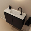MONDIAZ TURE-DLUX Meuble de toilettes 60 cm Urban. EDEN lavabo Opalo position milieu. Avec 1 trou de robinet. SW1104138
