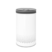 Brabantia Panier à linge 60litres avec couvercle en matière synthétique Dark Grey et sachet amovible White SW767542