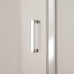 Crosswater Kai porte de douche pivotante - 80x190cm - avec verre de sécurité 6mm - clair aluminium argenté SW487335