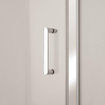 Crosswater Kai porte de douche - pivotante - 90x190cm - avec verre de sécurité 6mm - clair aluminium argenté SW487321