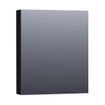 BRAUER Dual Spiegelkast - 60x70x15cm - 1 rechtsdraaiende spiegeldeur - MDF - mat zwart SW371748