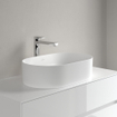 Villeroy & Boch Collaro Lavabo à poser ovale 56x36cm sans trop-plein ni trou de robinet Ceramic+ Stone white SW336076