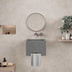 Ideavit IdeaWall lave-mains - 40x25x30cm - béton - porte-serviettes - anthracite SW970119