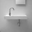 Clou Mini Wash Me fontein 56x24cm links zonder plug Aluite Wit mat SW9381