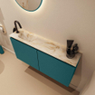 MONDIAZ TURE-DLUX Meuble toilette - 100cm - Smag - EDEN - vasque Frappe - position gauche - 1 trou de robinet SW1103029