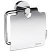Smedbo Home Porte-rouleau de toilette - avec couvercle - rond - chrome SW12180