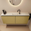 MONDIAZ TURE-DLUX Meuble toilette - 120cm - Oro - EDEN - vasque Ostra - position centrale - 1 trou de robinet SW1104979