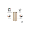 Brabantia NewIcon Pedaalemmer - 30 liter - kunststof binnenemmer - metallic gold SW1117486