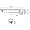 Tece - TeceDrainprofile - évacuation basse - DN 40 - horizontal SW354562