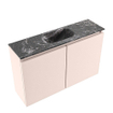 MONDIAZ TURE-DLUX Meuble toilette - 80cm - Rosee - EDEN - vasque Lava - position centrale - 1 trou de robinet SW1103963