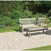 Terravito Darivo Terrastegel White 30x120x2cm Gerectificeerd Houtlook Mat Wit SW420217