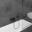 Hansgrohe Vernis badkraan met hendel mat zwart SW651994